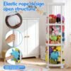 Round Roman-Column Style Storage Rack（Elastic  Rope Design)