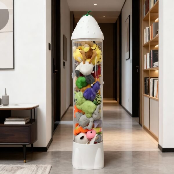 C2Y11H Strawberry Doll Storage Bin With Dual Zippers (2) Strawberry Doll Storage Bin with dual Zippers