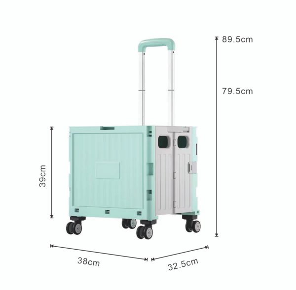 Folding Shopping Cart-Four Wheel