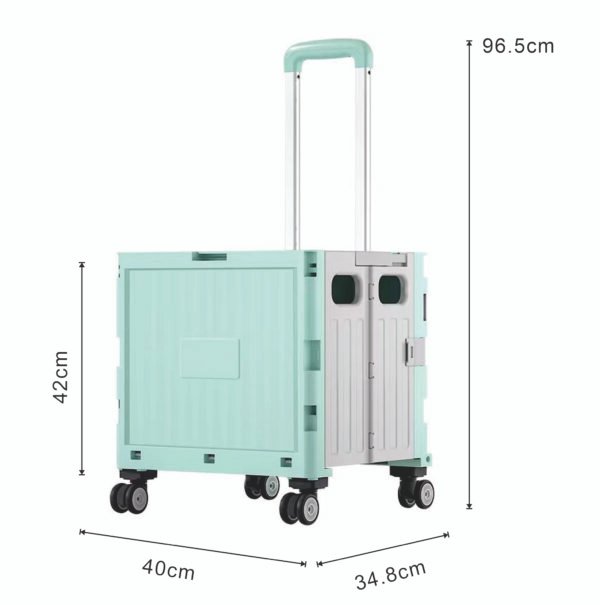 Folding Shopping Cart-Four Wheel