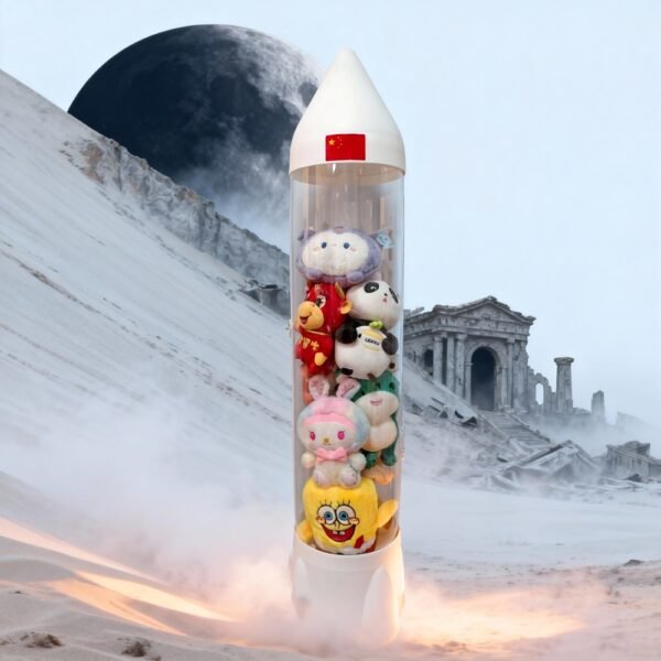 Rocket Doll Storage Bin with dual Zippers