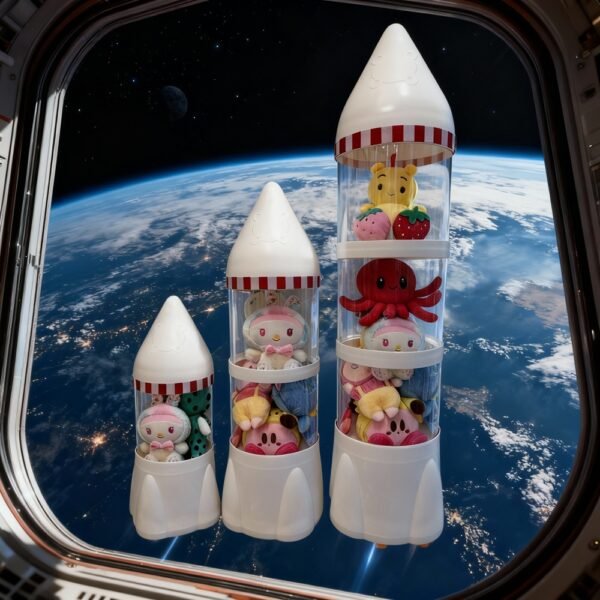 Rocket Stackable Doll Storage Bin With Snap-Fit Connection