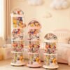 36cm Large Capacity Astronaut Stackable Doll Storage Bin with Double-Zipper