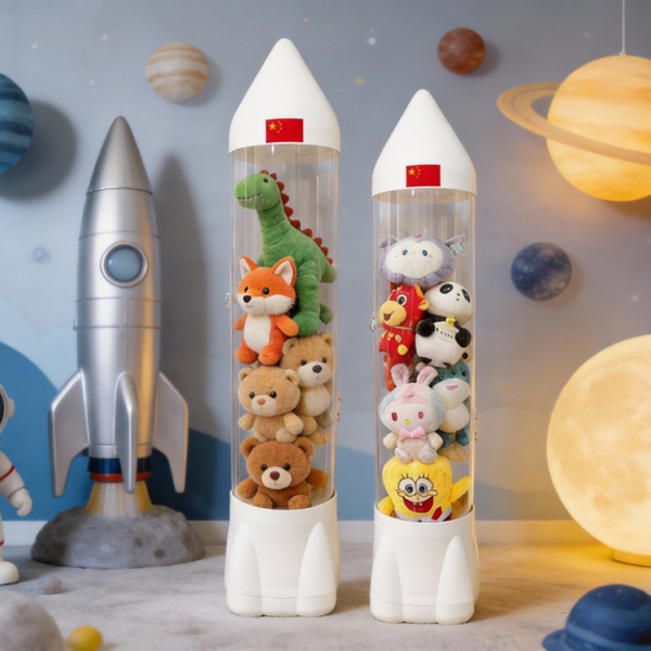 Rocket Doll Storage Bin with dual Zippers