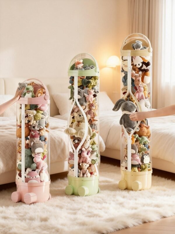 Astronaut Doll Storage Bin with dual Zippers